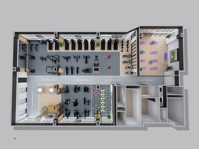 房地产健身器材解决方案-米兰健身器材