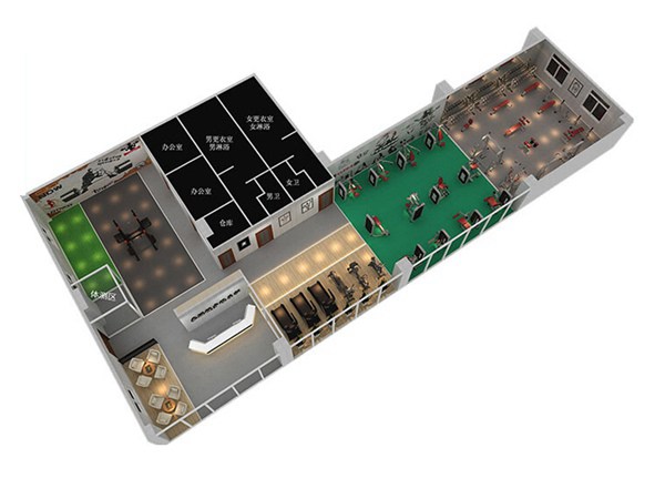 800平方健身房配置方案-广西米兰·(milan)中国健身器材有限公司