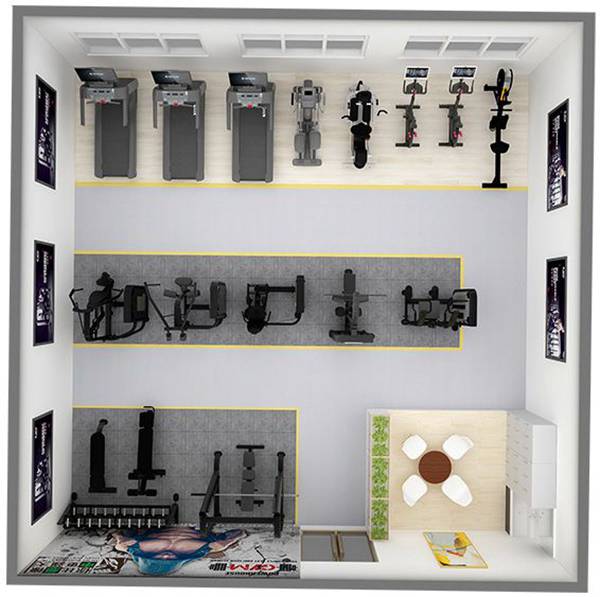 100平方健身房配置方案-广西米兰·(milan)中国健身器材有限公司